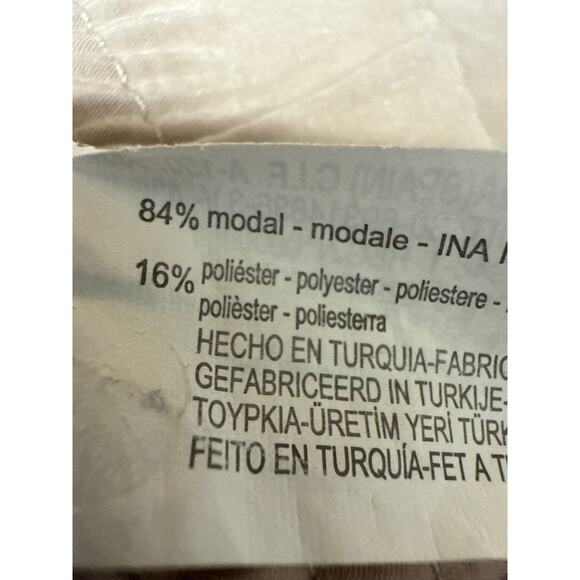 Zara Women's Tan High Elastic Waist Drawstring Straight Leg Trousers Pants Sz M - Picture 5 of 5